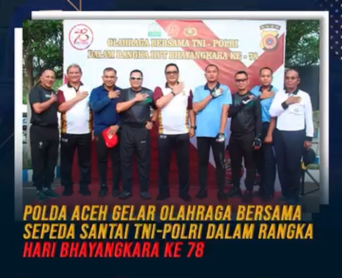 Polda Aceh Gelar Fun Bike Bersama TNI-POLRI