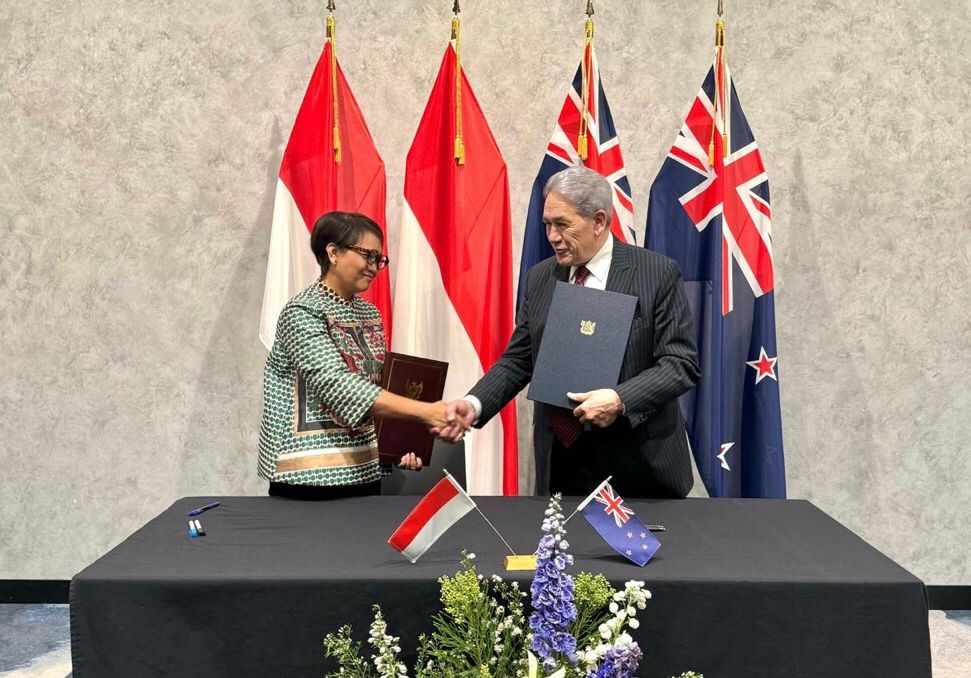 Menteri Luar (Menlu) Negeri Retno L.P Marsudi Adakan Pertemuan Bilateral dengan Deputy Prime Minister/Menteri Luar Negeri Selandia Baru Winston Peters