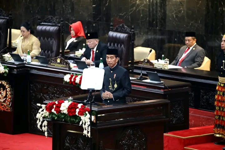 Presiden Joko Widodo Sampaikan Pidato Kenegaraan Terakhirnya di Gedung Nusantara MPR/DPR/DPD RI