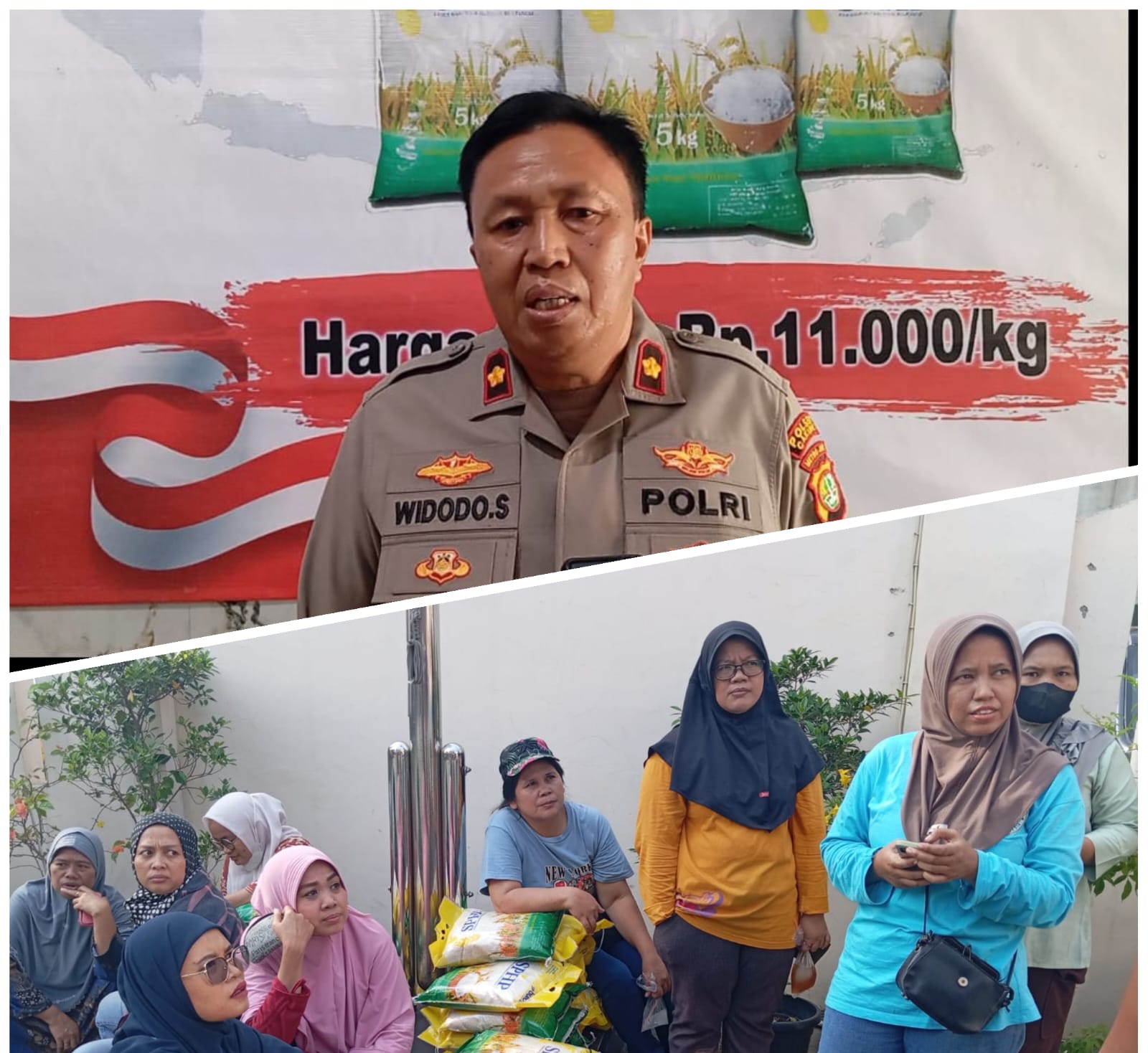 Gerakan Pangan Murah Polri (GPMP) di Polsek Cakung Mendapat Apresiasi dari Warga