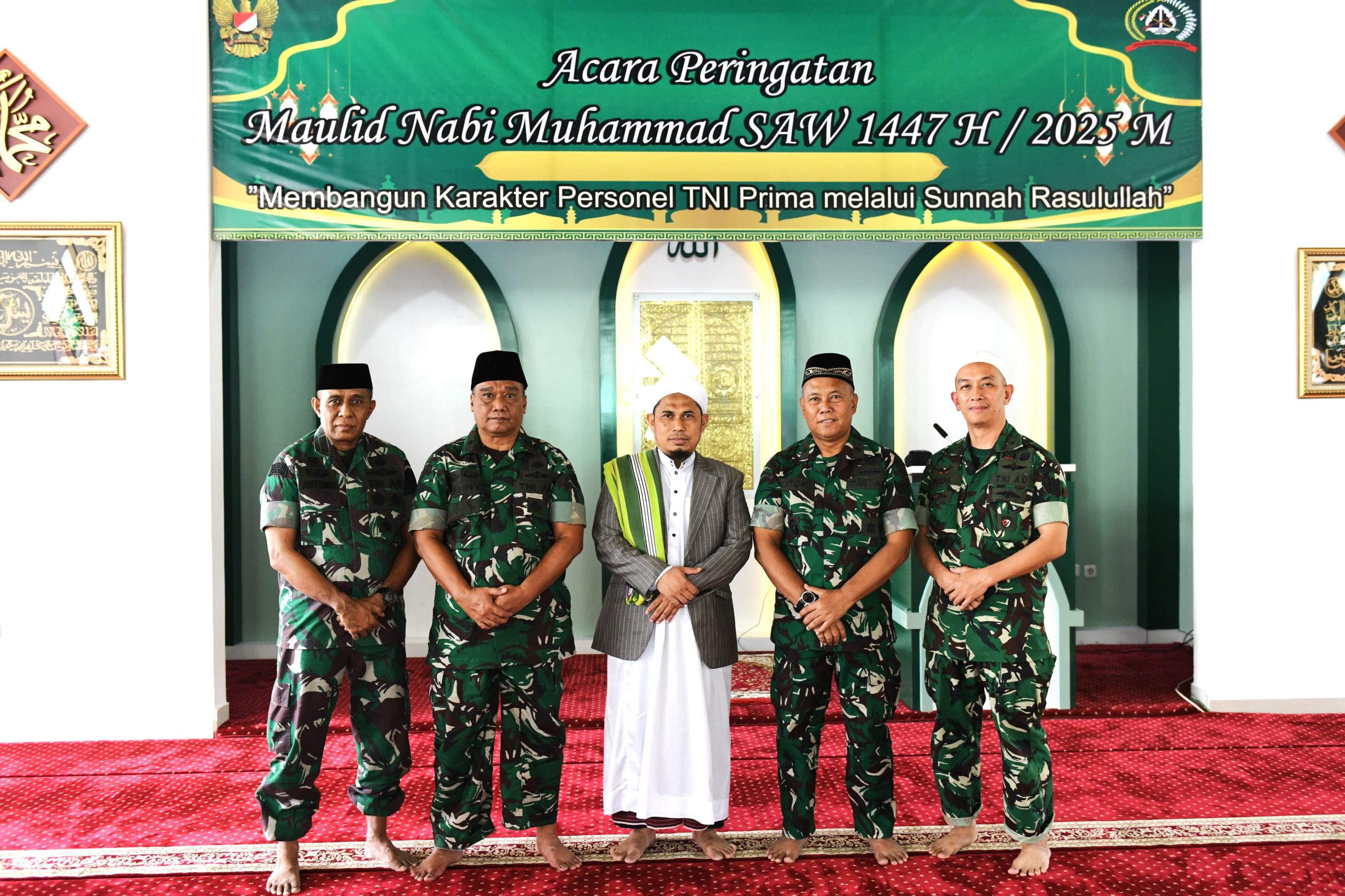 Keteladanan Rasulullah Menginspirasi Pengabdian Prajurit dan Persit Pusterad