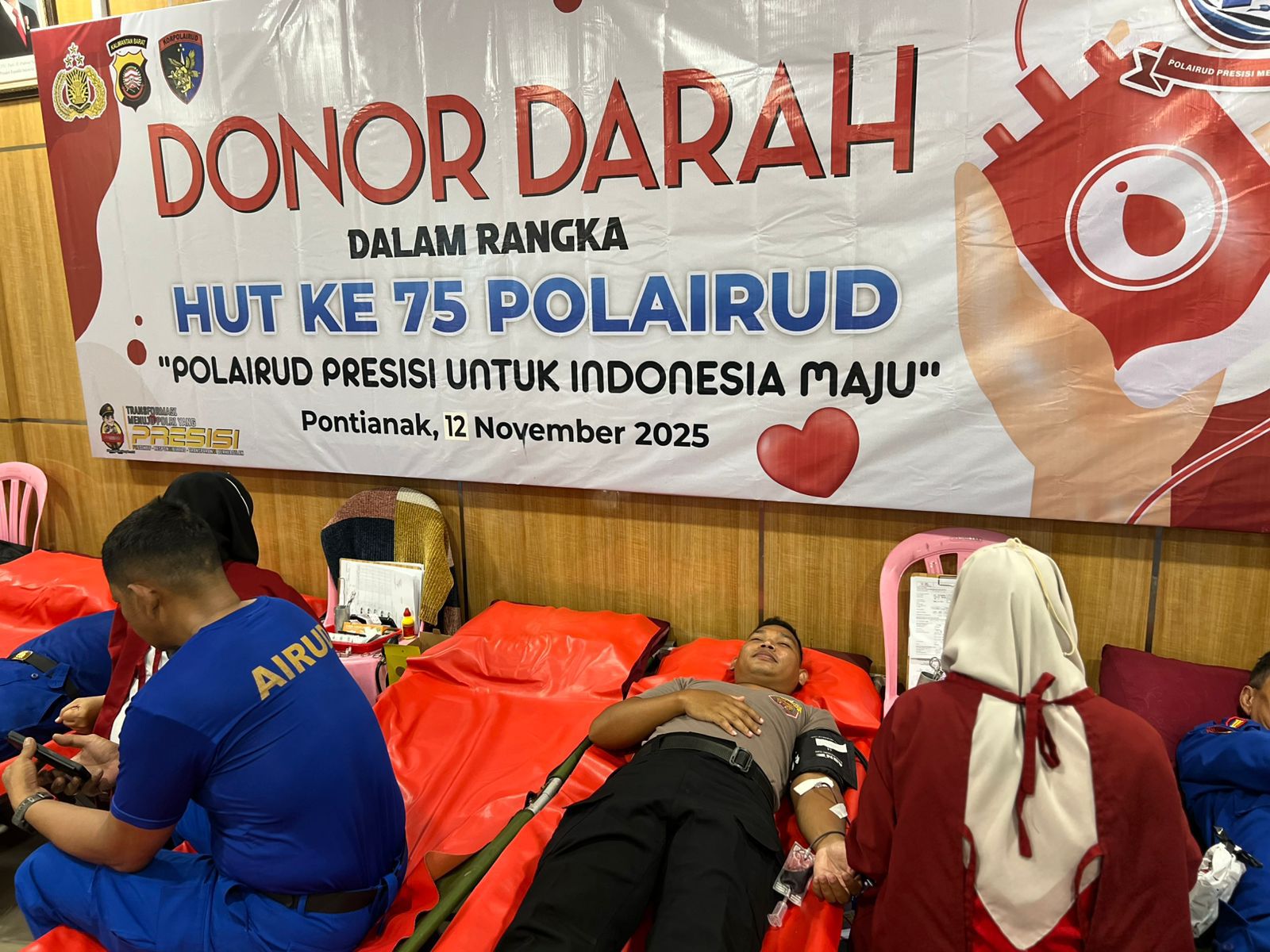 Semarak HUT ke-80 Korps Brimob Polri, Brimob Polda Metro Jaya Hadirkan Kepedulian Lewat Bakti Kesehatan dan Donor Darah di Cikarang