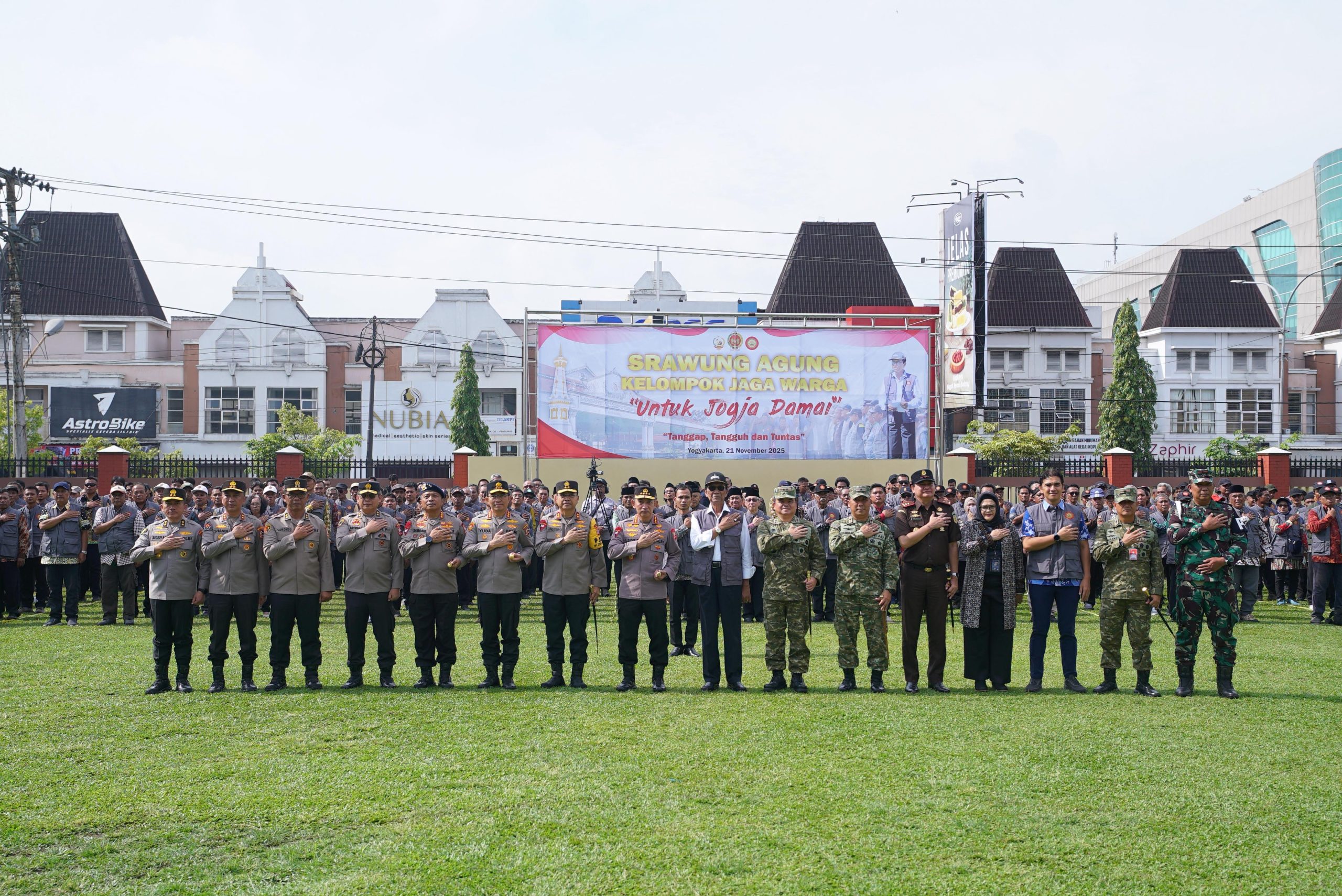 Apel Srawung Agung Kelompok Jaga Warga, Dankorbrimob Polri Hadir di Mapolda DIY